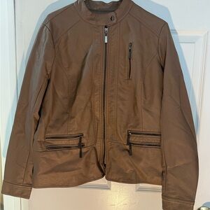 Apt. 9 Tan Leather Jacket